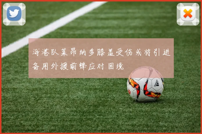海港队莱昂纳多膝盖受伤或将引进备用外援前锋应对困境